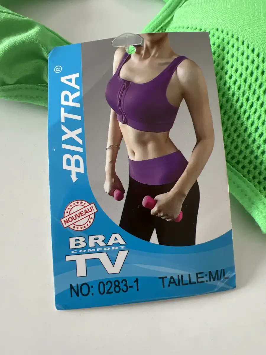 Brassière de sport avec fermeture Bixtra