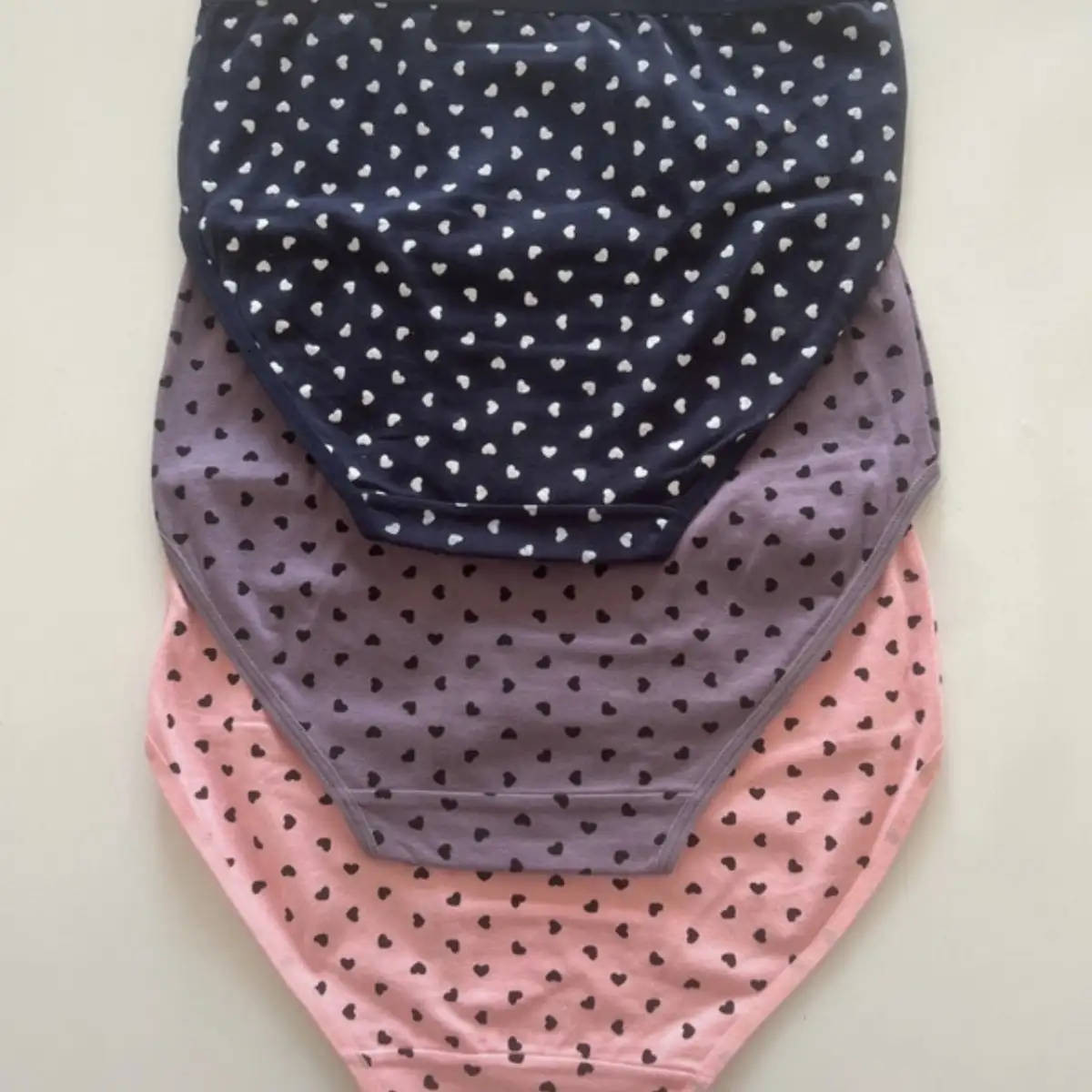 Lots de 3 culottes avec coeur