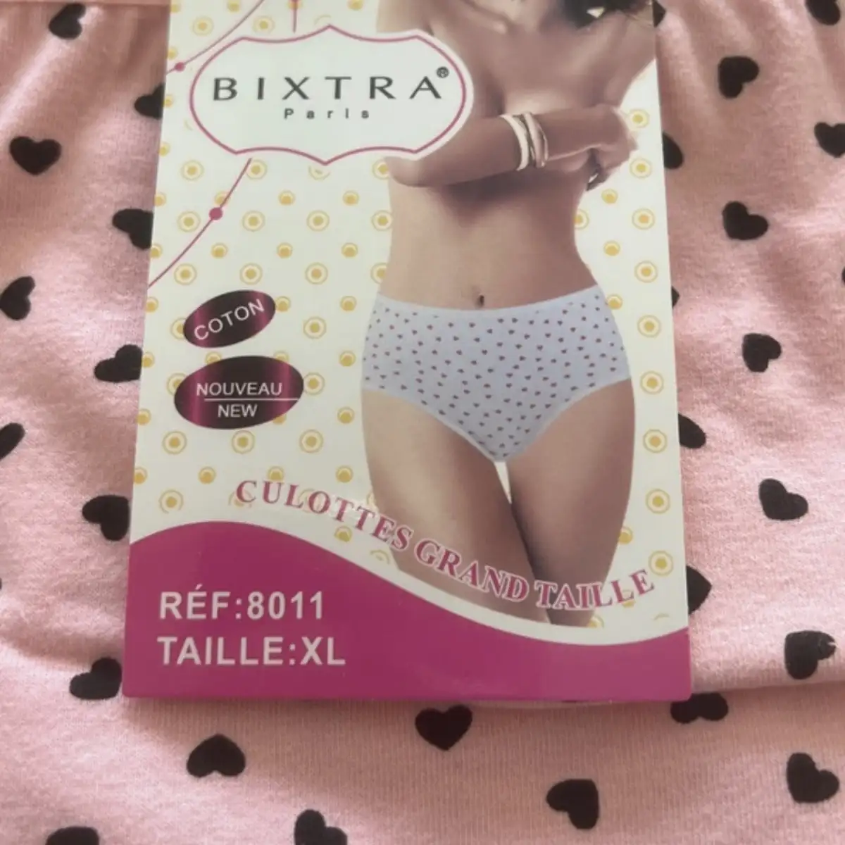 Lots de 3 culottes avec coeur