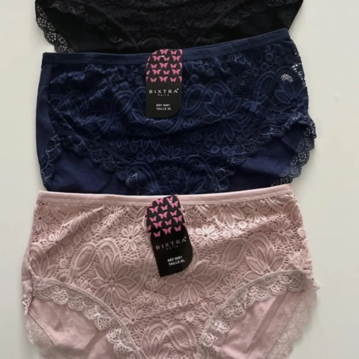 Lot de 3 culottes dentelle