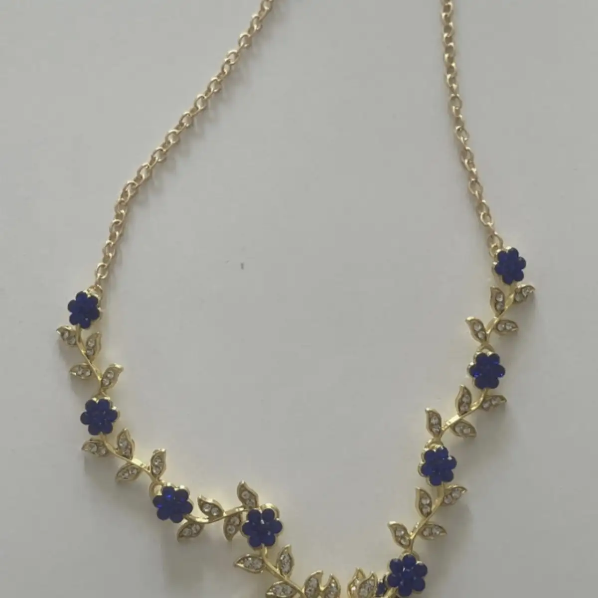 parrure bleu saphir