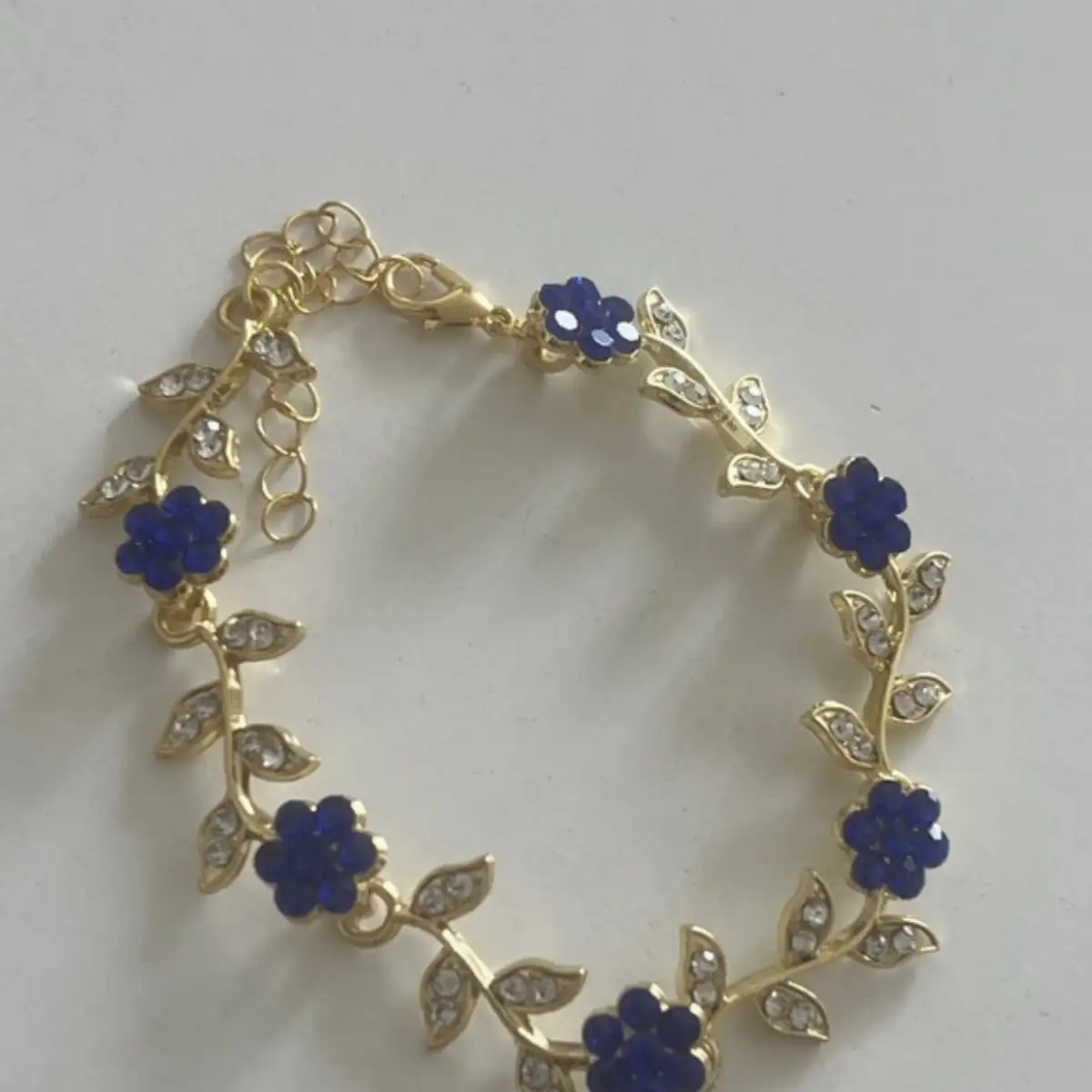 parrure bleu saphir